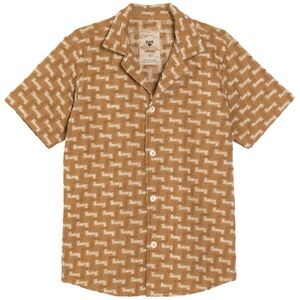 OAS Camel Zig Zag French Terry Shirt